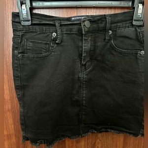 Brandy Melville Black Denim Mini Skirt size Small